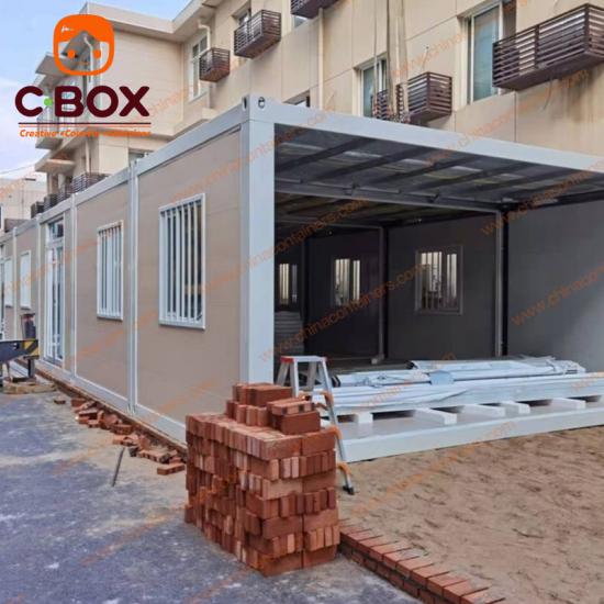 prefab community center container house