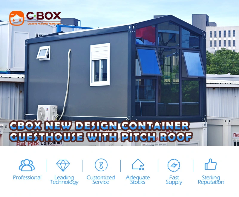 pitch roof detachable container